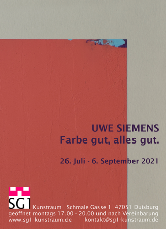 Finissage UWE SIEMENS "Farbe gut, alles gut."